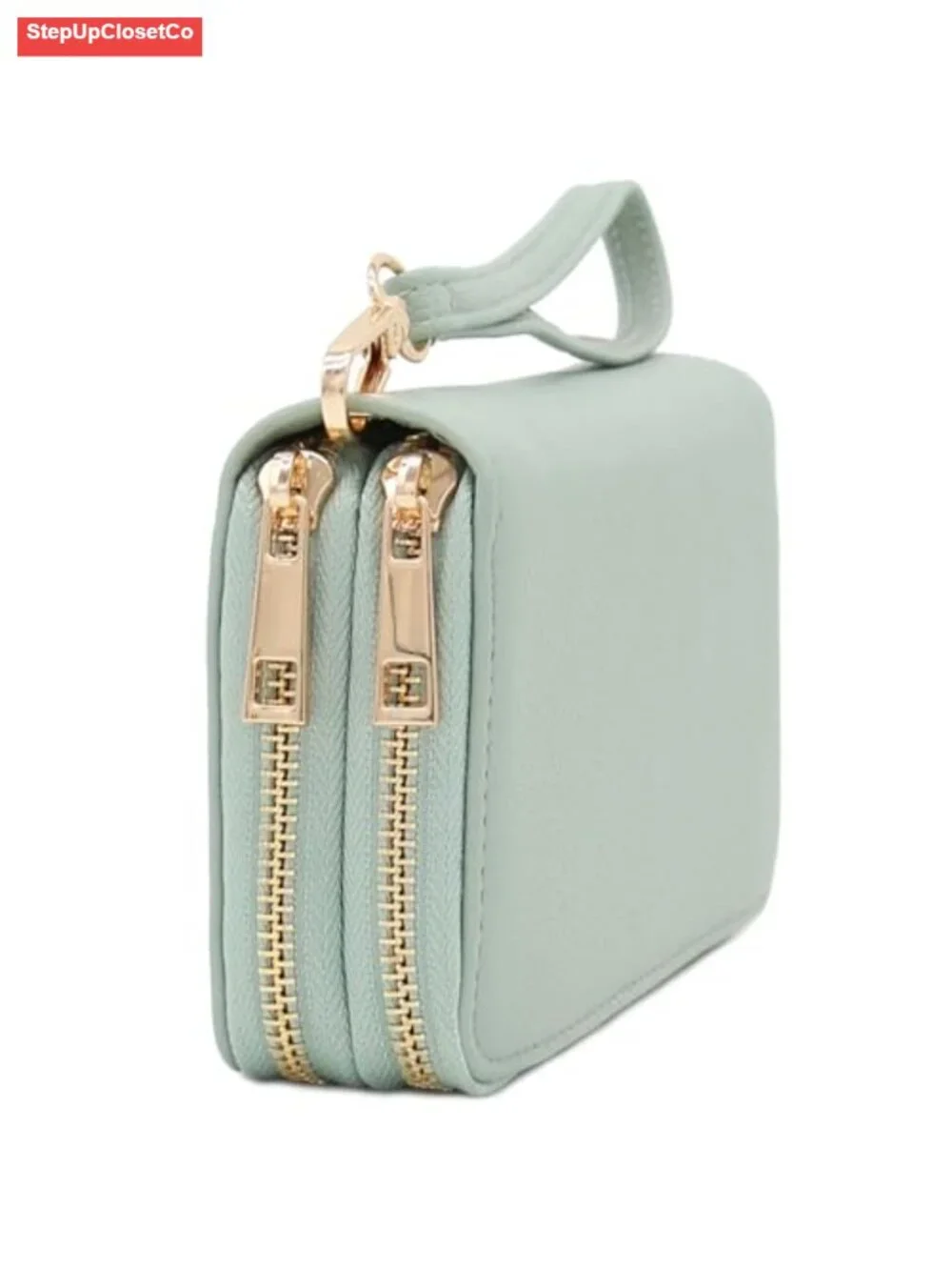 Wristlet Wallet Cell Phone PU Leather Detachable Strap